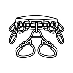 Outline icon of a pest control spray bottle emitting insecticide mist, isolated on