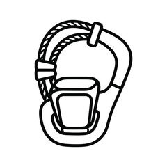 Outline drawing of a folded world map with location pins and travel route markers, isolated on