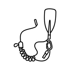 Black line icon of a warning triangle with exclamation mark and cross mark