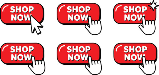 Shop now button for e-commerce website