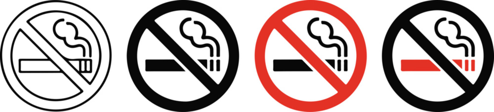 No smoking sign collection