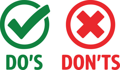 Do and don't symbols