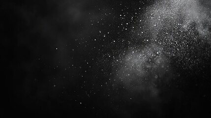 Obraz premium Stunning cosmic dust cloud with sparkling stars against a deep black sky, perfect for atmospheric backgrounds or inspiring space themes