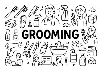 Grooming Activities Illustration