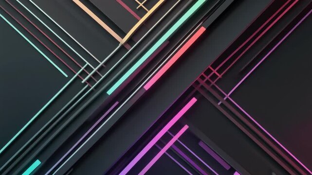 Minimal geometric lines forming abstract patterns