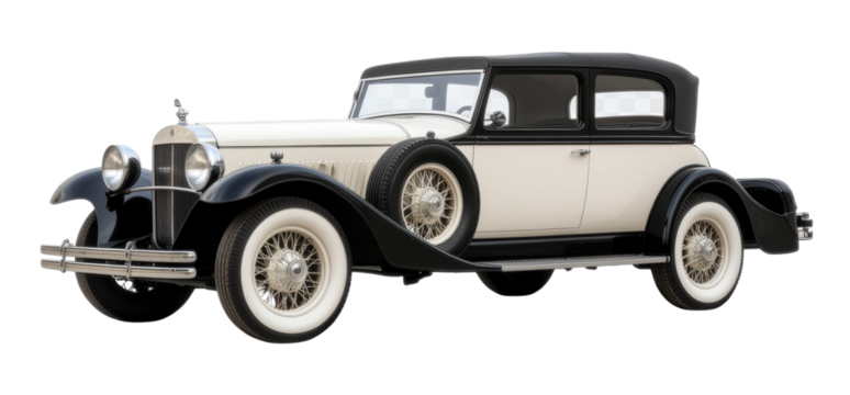 Car side view, isolated on a transparent background PNG