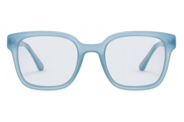 Light blue eyeglasses with prescription lenses and a stylish frame, providing clear vision and eye accessory solution