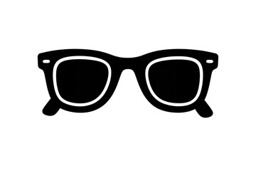 Fototapeta premium Black wayfarer style sunglasses, fashion accessory for summer, sun protection, and a cool, trendy look, transparent background