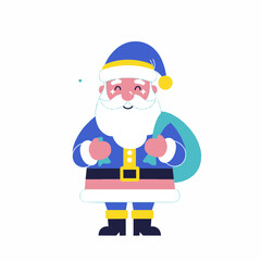 Cute Santa Claus Character for Christmas Holiday