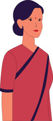 Simple Portrait of a Woman Character