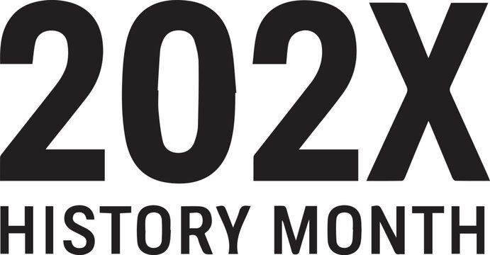 202x history month text design