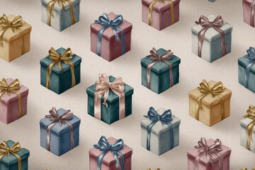 Fototapeta premium christmas gift boxes