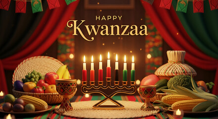 Happy Kwanzaa festival african 