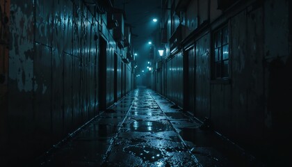 Moody Noir Alleyway