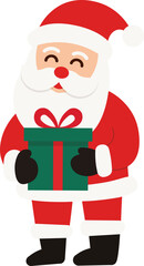 christmas santa vector illustraion	
