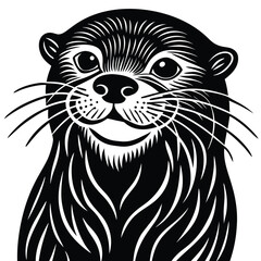 otter vector icon