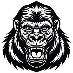 Obraz premium gorilla vector icon