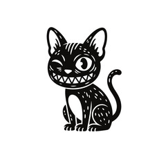 Adorable Black White Cartoon domestik animals mascotes dog cat cow bulldog korgi dino Vector Art	