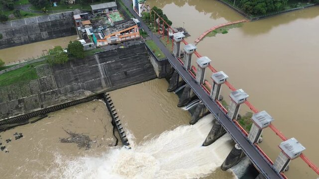 Inside the Blitar Hydropower Dam: Controlled Water Release