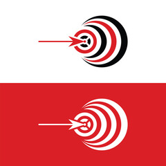 Reach your goals with this dynamic target logo, perfect for any business striving for success and impact, conveys precision, focus, and achievement