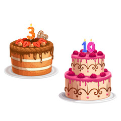 Birthday Cake Vector & Icon Pack | Party Desserts, Candle Cakes, Cupcakes, Pastry Graphics & Celebration Elements