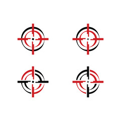 Precision targeting with these modern crosshair symbols, perfect for branding that needs focus and accuracy in a competitive business landscape