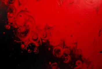 Grunge background with red paint