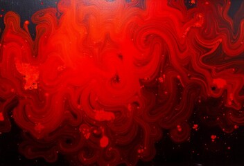 Grunge background with red paint