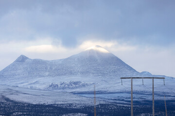 Fototapeta premium snow covered mountain