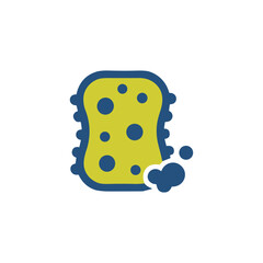 Cleaning soap icon logo flat vector design