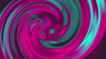 Abstract colorful swirl liquid animation of magenta and teal fluid motion - Powered by Adobe