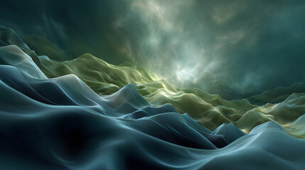 Abstract soft light pattern across plain surface symbolizing inner calm 