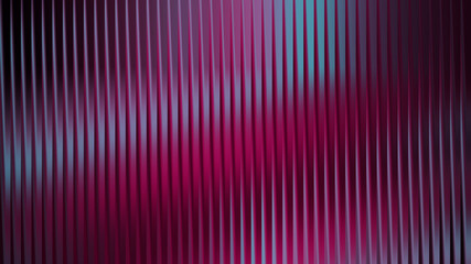 Abstract magenta and cyan vertical corrugated pattern background.