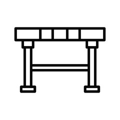 Illustration of a hurdle isolated on for track and field
