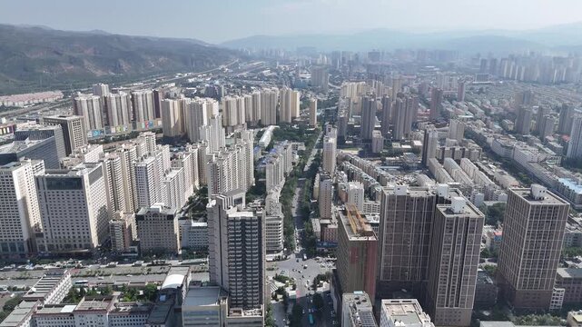 Xining Cityscape - Tall Buildings and Urban Development, China