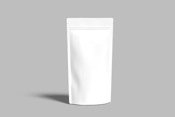 Standing Pouch Packaging Blank Mockup design with shadow