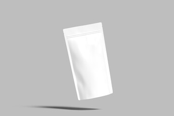 Standing Pouch Packaging Blank Mockup design with shadow