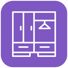 Vector Design Wardrobe Icon Style