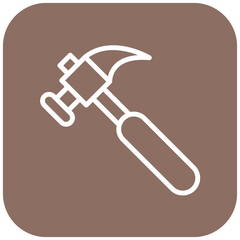 Vector Design Hammer Icon Style