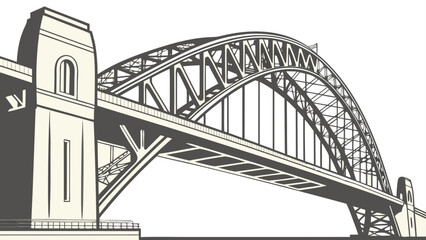 Newcastle Tyne Bridge minimal industrial look