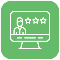 Vector Design Customer Review Icon Style