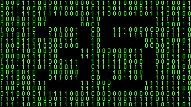 Single number 35, thirty-five, thirty-fifth on animated matrix background
