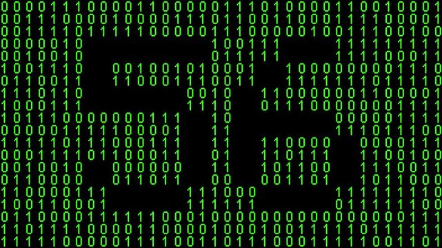 Single number 56, fifty-six, fifty-sixth on animated matrix background