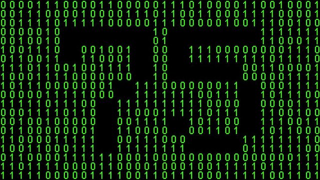 Single number 75, seventy-five, seventy-fifth on animated matrix background