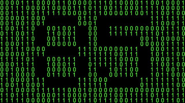 Single number 85, eighty-five, eighty-fifth on animated matrix background
