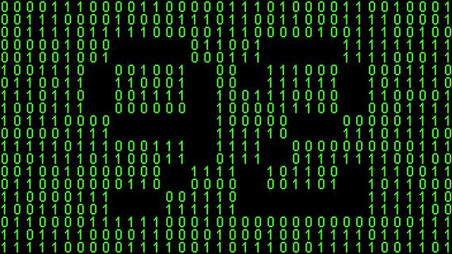 Single number 92, ninety-two, ninety-second on animated matrix background