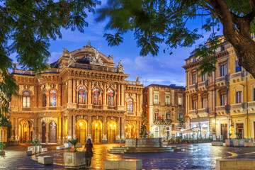 Catania, Sicily, Italy at Bellini Plaza 1693