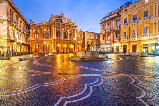 Catania, Sicily, Italy at Bellini Plaza 1694 - Powered by Adobe