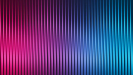 Vibrant neon pink blue gradient background with vertical lines.