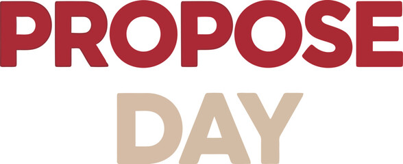 Propose day text art